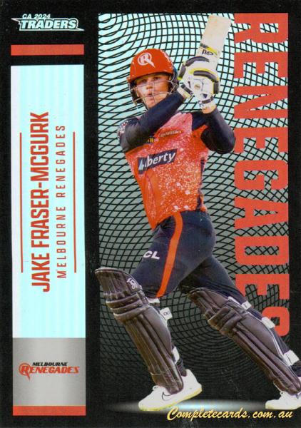 2024-25 Cricket Traders - Pearl Silver - P 091 - Jake Fraser-McGurk - Melbourne Renegades