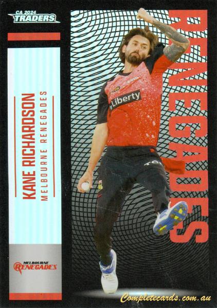 2024-25 Cricket Traders - Pearl Silver - P 094 - Kane Richardson - Melbourne Renegades