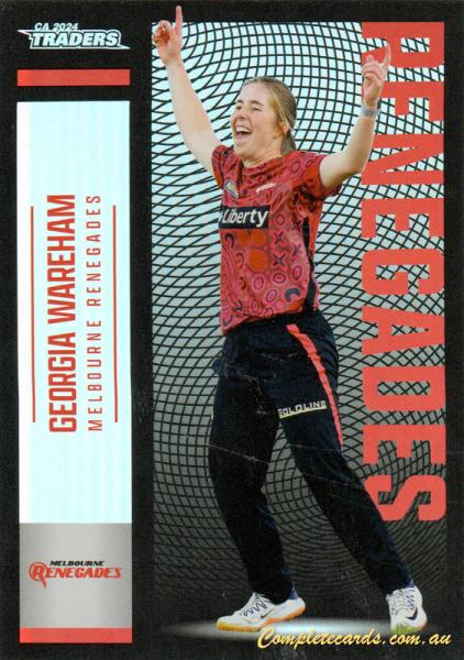 2024-25 Cricket Traders - Pearl Silver - P 101 - Georgia Wareham - Melbourne Renegades