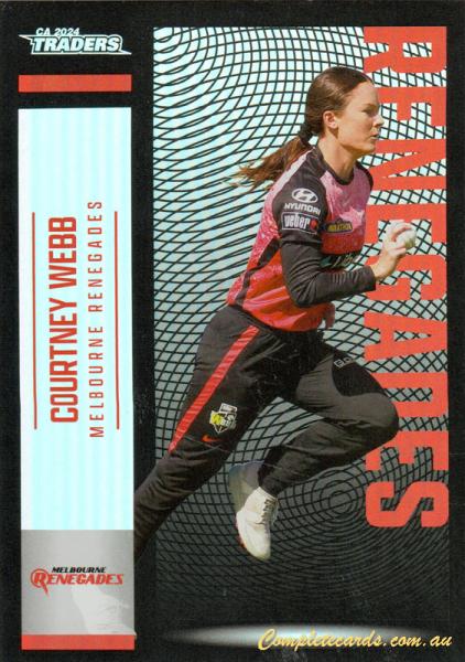 2024-25 Cricket Traders - Pearl Silver - P 102 - Courtney Webb - Melbourne Renegades