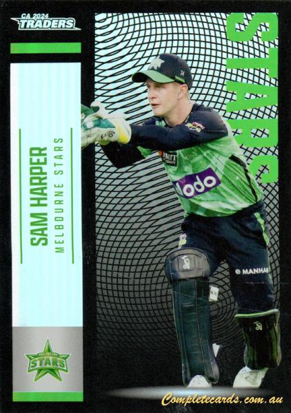 2024-25 Cricket Traders - Pearl Silver - P 105 - Sam Harper - Melbourne Stars