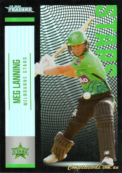 2024-25 Cricket Traders - Pearl Silver - P 113 - Meg Lanning - Melbourne Stars