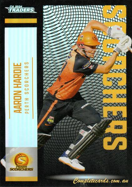 2024-25 Cricket Traders - Pearl Silver - P 117 - Aaron Hardie - Perth Scorchers