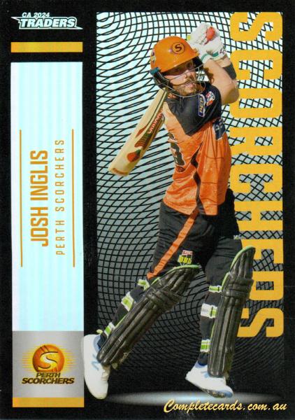 2024-25 Cricket Traders - Pearl Silver - P 118 - Josh Inglis - Perth Scorchers