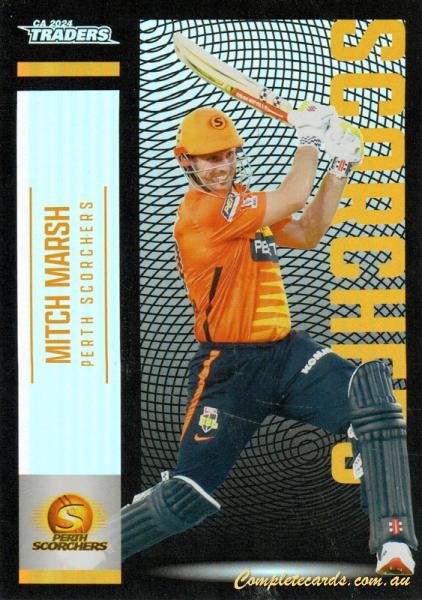 2024-25 Cricket Traders - Pearl Silver - P 119 - Mitch Marsh - Perth Scorchers