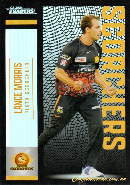 2024-25 Cricket Traders - Pearl Silver - P 120 - Lance Morris - Perth Scorchers