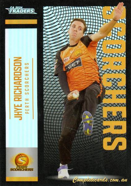 2024-25 Cricket Traders - Pearl Silver - P 121 - Jhye Richardson - Perth Scorchers
