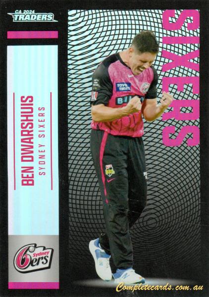 2024-25 Cricket Traders - Pearl Silver - P 128 - Ben Dwarshuis - Sydney Sixers