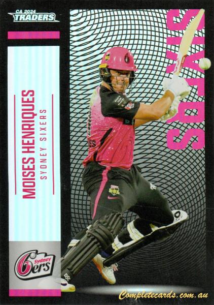 2024-25 Cricket Traders - Pearl Silver - P 130 - Moises Henriques - Sydney Sixers
