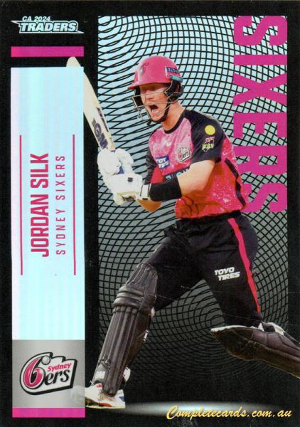 2024-25 Cricket Traders - Pearl Silver - P 134 - Jordan Silk - Sydney Sixers