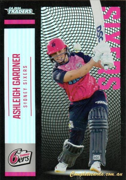 2024-25 Cricket Traders - Pearl Silver - P 136 - Ashleigh Gardner - Sydney Sixers