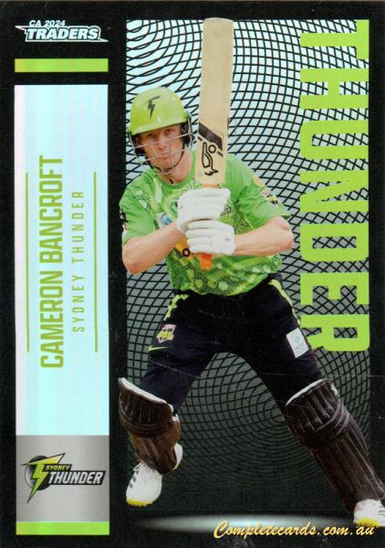 2024-25 Cricket Traders - Pearl Silver - P 139 - Cameron Bancroft - Sydney Thunder