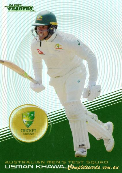 2025-26 Cricket Traders - Silver - S 005 - Usman Khawaja - Australia Men's Test