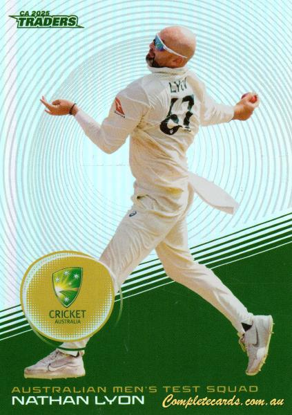2025-26 Cricket Traders - Silver - S 007 - Nathan Lyon - Australia Men's Test