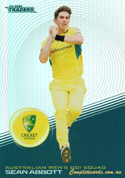 2025-26 Cricket Traders - Silver - S 010 - Sean Abbott - Australia Men's ODI