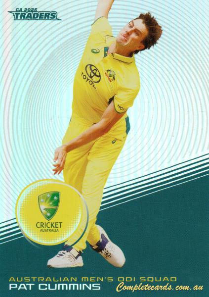 2025-26 Cricket Traders - Silver - S 012 - Pat Cummins - Australia Men's ODI