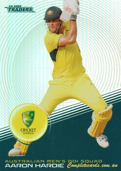 2025-26 Cricket Traders - Silver - S 014 - Aaron Hardie - Australia Men's ODI