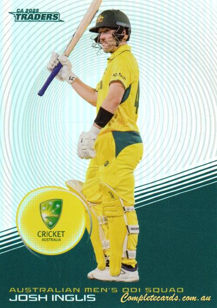 2025-26 Cricket Traders - Silver - S 016 - Josh Inglis - Australia Men's ODI