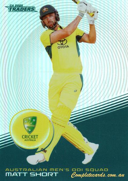2025-26 Cricket Traders - Silver - S 017 - Matt Short - Australia Men's ODI