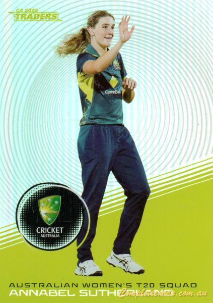 2025-26 Cricket Traders - Silver - S 054 - Annabel Sutherland - Australia Women's T20