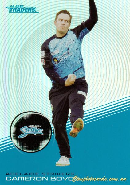 2025-26 Cricket Traders - Silver - S 055 - Cameron Boyce - Adelaide Strikers