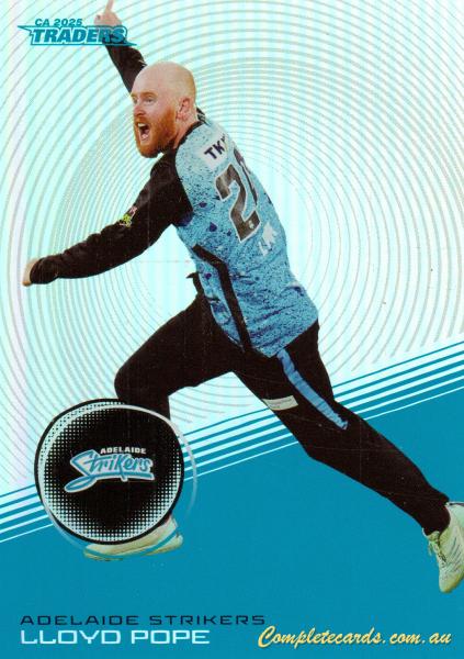 2025-26 Cricket Traders - Silver - S 058 - Llyoyd Pope - Adelaide Strikers