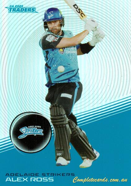 2025-26 Cricket Traders - Silver - S 059 - Alex Ross - Adelaide Strikers