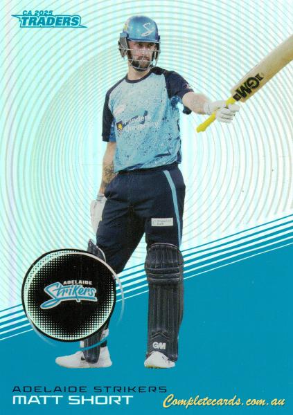 2025-26 Cricket Traders - Silver - S 060 - Matt Short - Adelaide Strikers