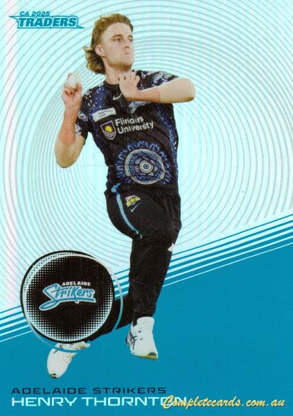 2025-26 Cricket Traders - Silver - S 061 - Henry Thornton - Adelaide Strikers