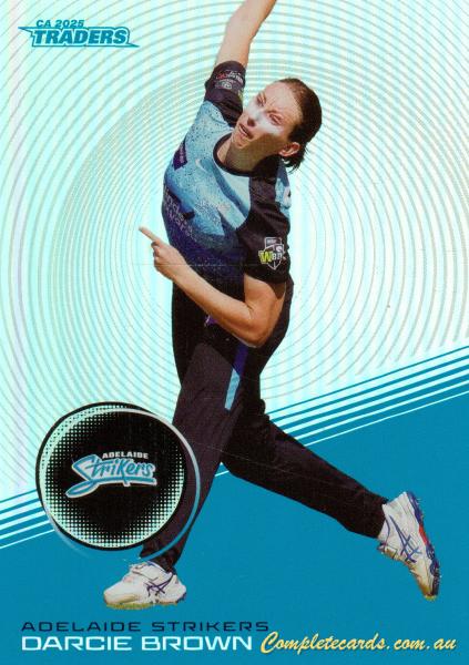 2025-26 Cricket Traders - Silver - S 062 - Darcie Brown - Adelaide Strikers