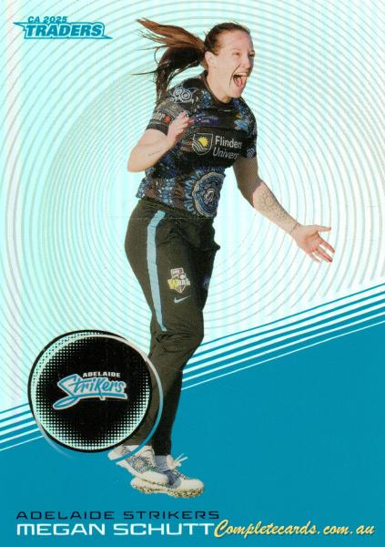 2025-26 Cricket Traders - Silver - S 065 - Megan Schutt - Adelaide Strikers