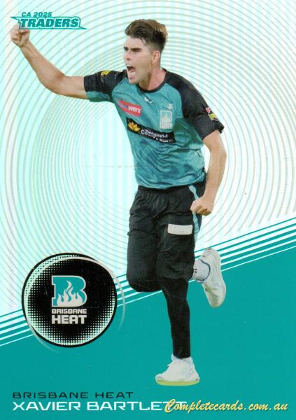 2025-26 Cricket Traders - Silver - S 067 - Xavier Bartlett - Brisbane Heat