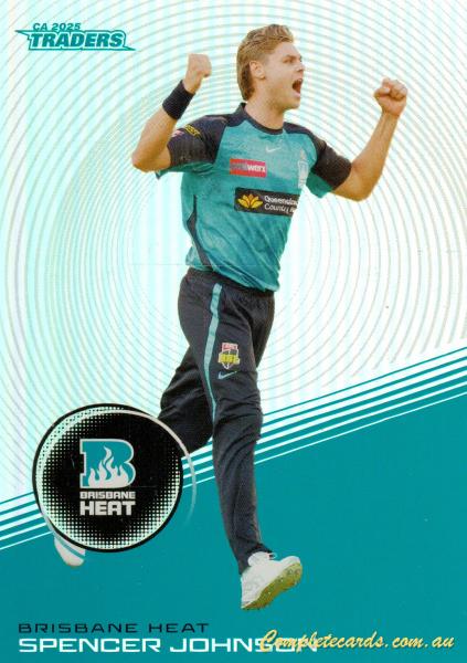 2025-26 Cricket Traders - Silver - S 068 - Spencer Johnson - Brisbane Heat