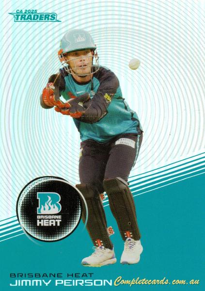 2025-26 Cricket Traders - Silver - S 073 - Jimmy Peirson - Brisbane Heat