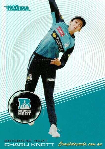 2025-26 Cricket Traders - Silver - S 077 - Charli Knott - Brisbane Heat