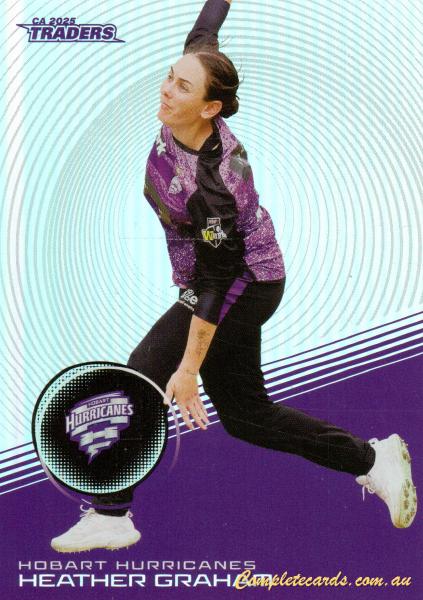 2025-26 Cricket Traders - Silver - S 087 - Heather Graham - Hobart Hurricanes