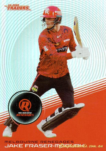 2025-26 Cricket Traders - Silver - S 093 - Jake Fraser-Mcgurk - Melbourne Renegades