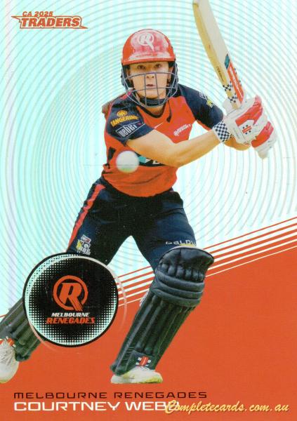 2025-26 Cricket Traders - Silver - S 102 - Courtney Webb - Melbourne Renegades