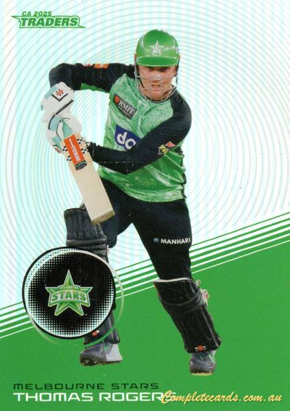 2025-26 Cricket Traders - Silver - S 107 - Thomas Rogers - Melbourne Stars