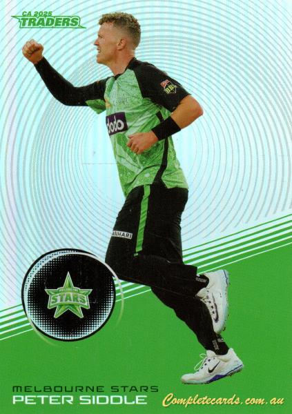 2025-26 Cricket Traders - Silver - S 108 - Peter Siddle - Melbourne Stars
