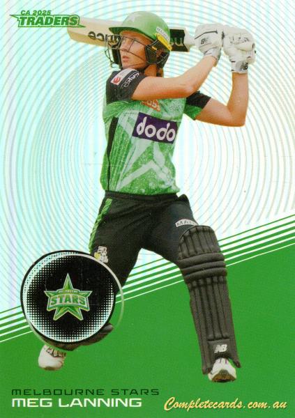 2025-26 Cricket Traders - Silver - S 112 - Meg Lanning - Melbourne Stars