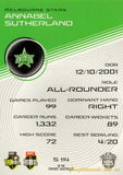 2025-26 Cricket Traders - Silver - S 114 - Annabel Sutherland - Melbourne Stars