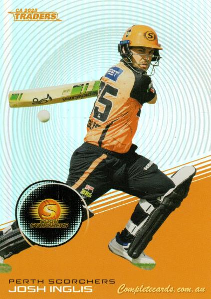 2025-26 Cricket Traders - Silver - S 118 - Josh Inglis - Perth Scorchers