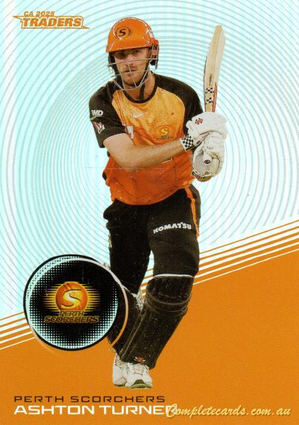 2025-26 Cricket Traders - Silver - S 121 - Ashton Turner - Perth Scorchers