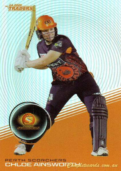 2025-26 Cricket Traders - Silver - S 122 - Chloe Ainsworth - Perth Scorchers