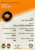 2025-26 Cricket Traders - Silver - S 124 - Amy Edgar - Perth Scorchers