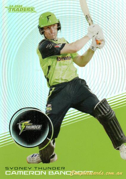 2025-26 Cricket Traders - Silver - S 139 - Cameron Bancroft - Sydney Thunder