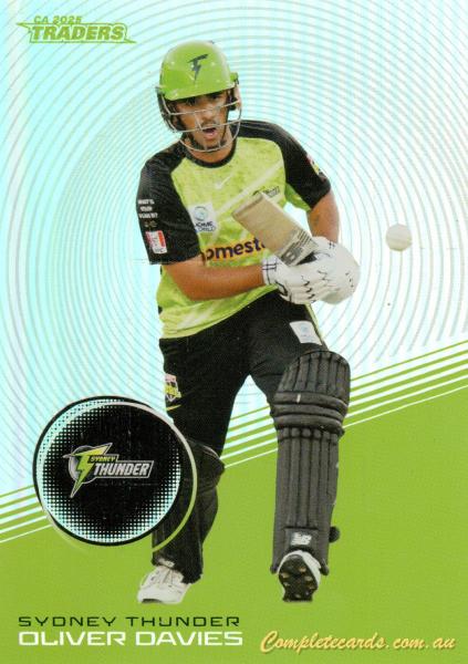 2025-26 Cricket Traders - Silver - S 140 - Oliver Davies - Sydney Thunder