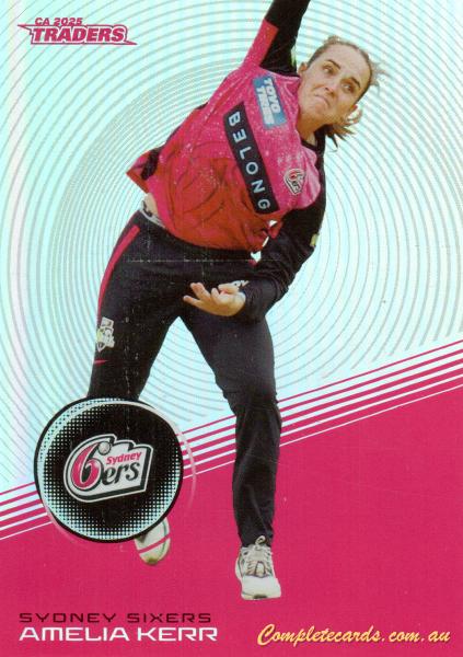2025-26 Cricket Traders - Silver - S 138 - Amelia Kerr - Sydney Sixers