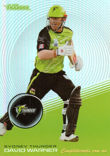 2025-26 Cricket Traders - Silver - S 145 - David Warner - Sydney Thunder